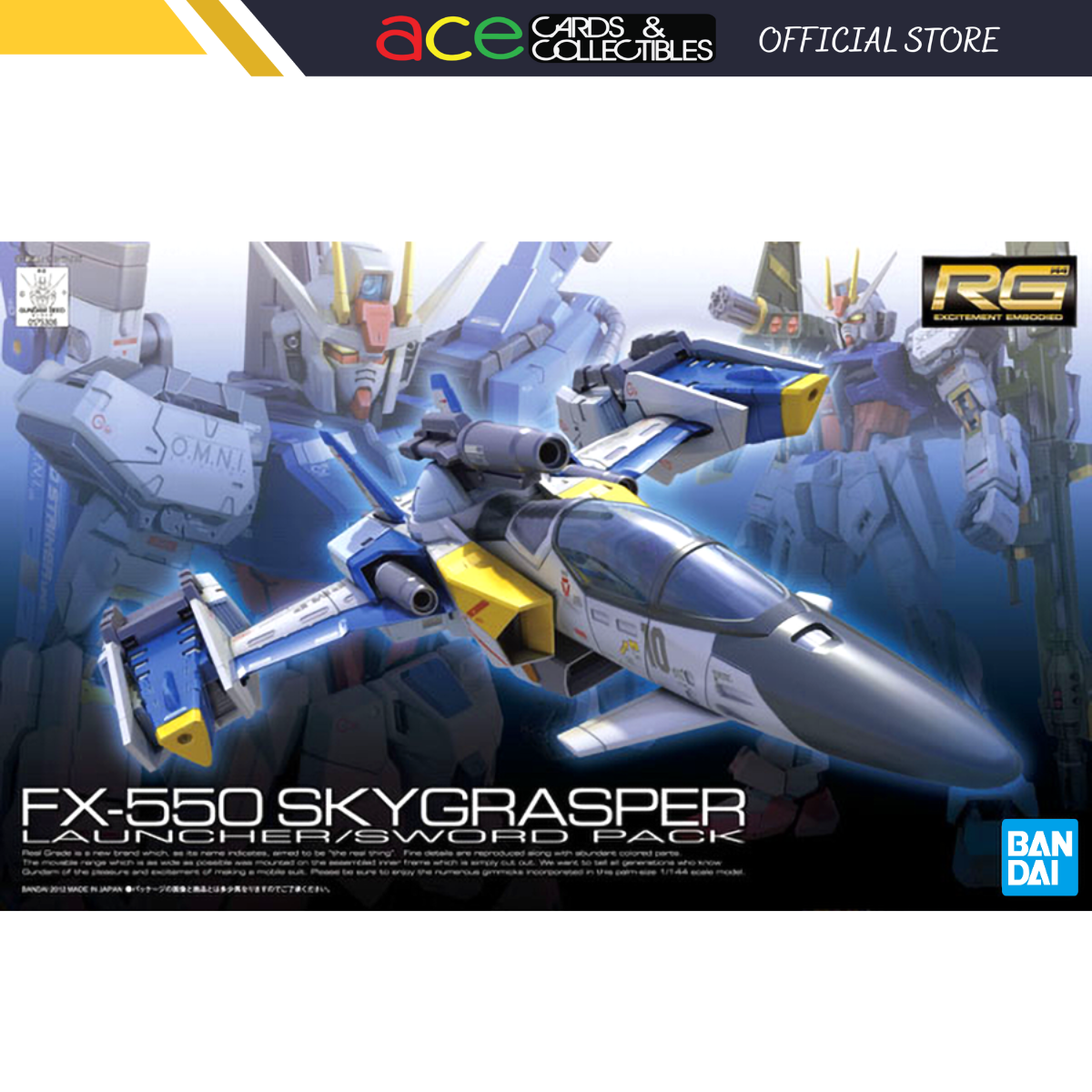 Bandai Gunpla RG 1/144 FX550 Skygrasper Launcher / Sword Pack-BANDAI-Ace Cards & Collectibles