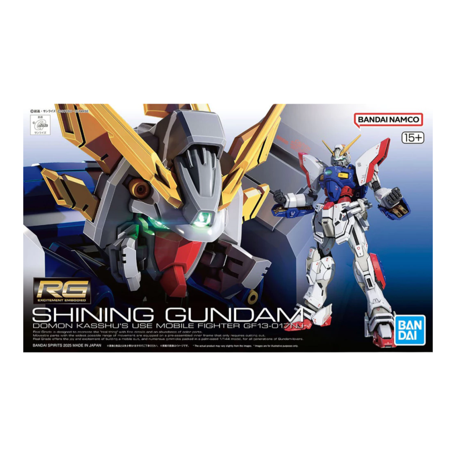 Bandai Gunpla RG 1/144 Shining Gundam-BANDAI-Ace Cards & Collectibles