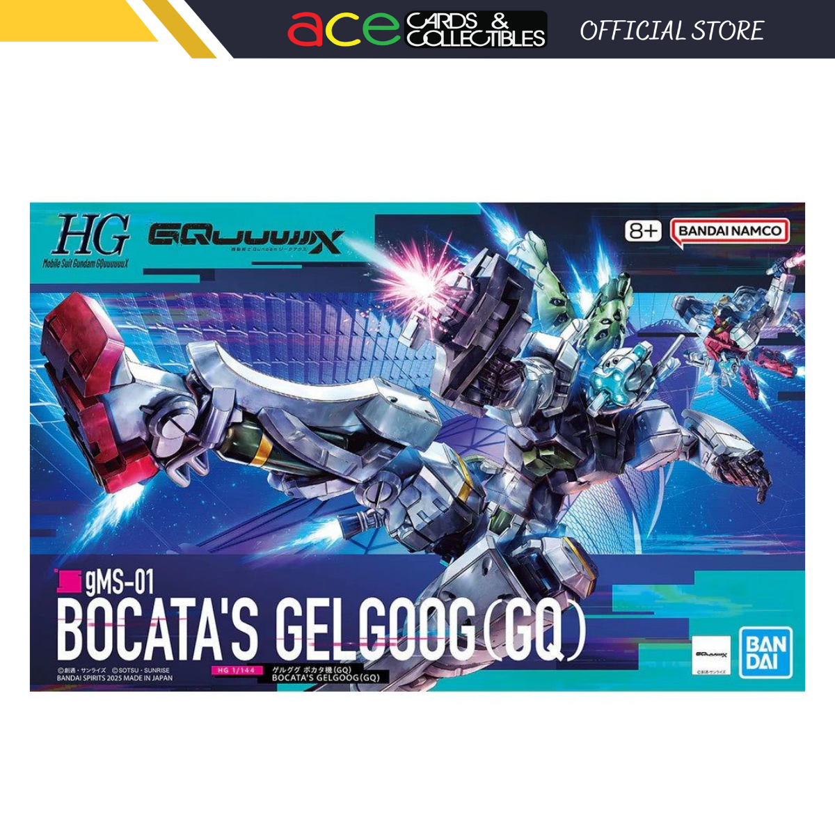 Bandai HG 1/144 Gundam GQuuuuuuX gMS-01 Bocata's Gelgoog-BANDAI-Ace Cards & Collectibles