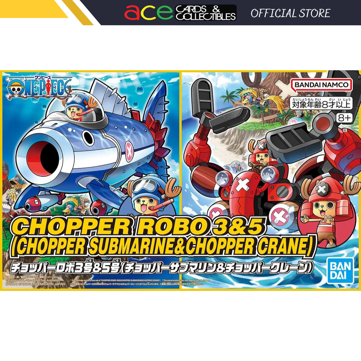 Bandai One Piece Chopper Robo 3 & 5 (Chopper Submarine & Chopper Crane)-BANDAI-Ace Cards & Collectibles