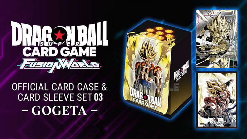 Dragon Ball Super TCG: Fusion World Official Card Case & Sleeve Set "Broly/Vegito/Gogeta/Bardock"-Gogeta-BANDAI-Ace Cards & Collectibles