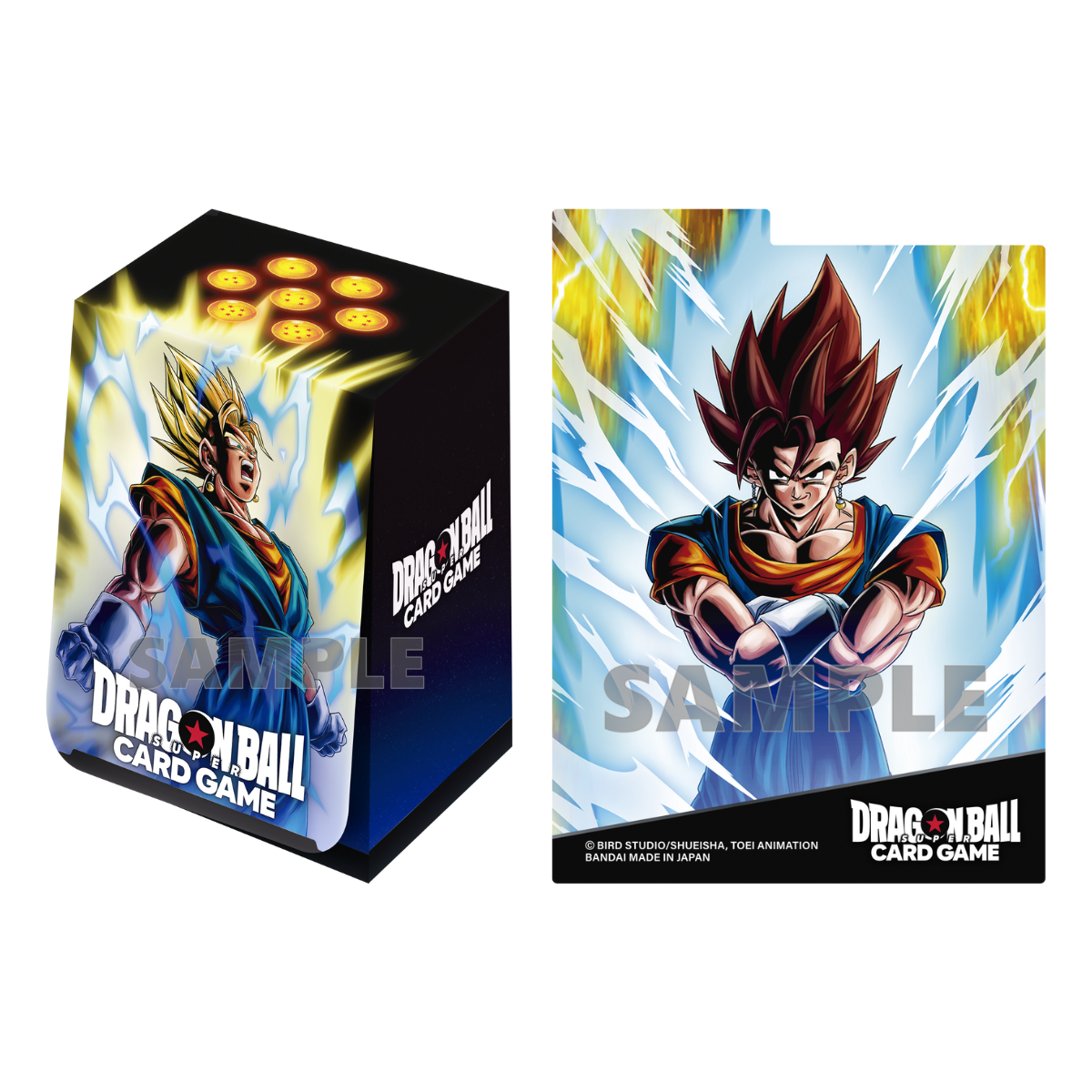 gogeta card sleeves Dragon Ball Super TCG: Fusion World Official Card Case & Sleeve Set "B