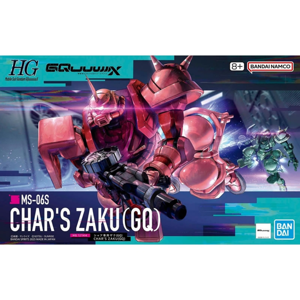 Gunpla HG 1/144 Char's Zaku (GQ)-BANDAI-Ace Cards & Collectibles