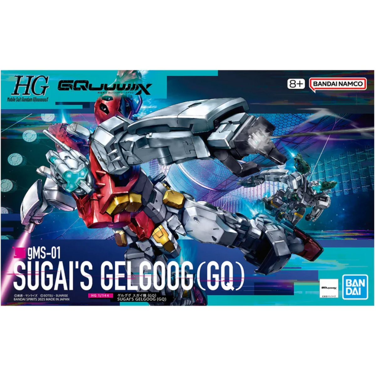 Gunpla Mobile Suit Gundam HG 1/144 gMS-01 Sugais Gelgoog (GQ)-BANDAI-Ace Cards & Collectibles