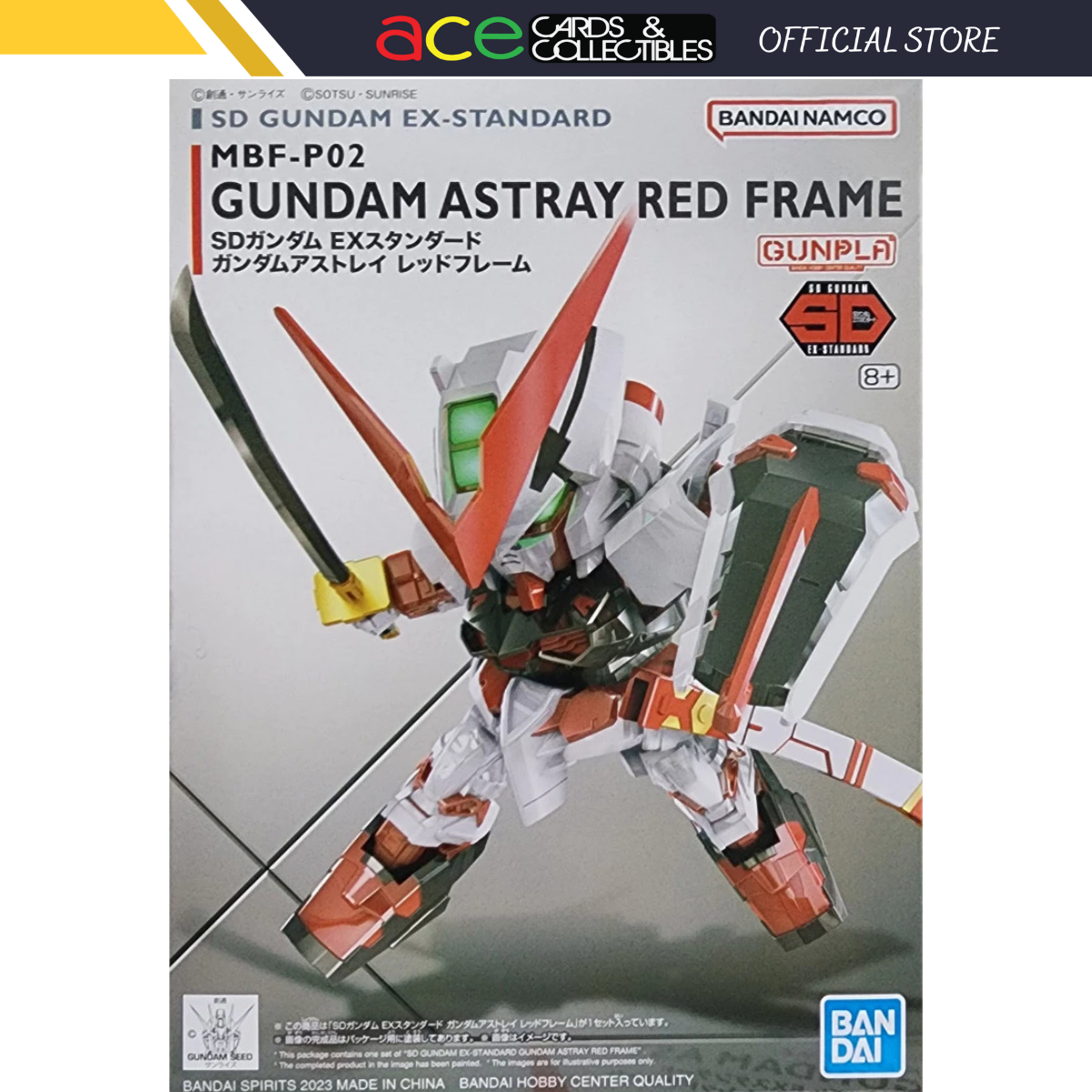 Gunpla SD Gundam EX-Standard Gundam Astray Red Frame-BANDAI-Ace Cards & Collectibles