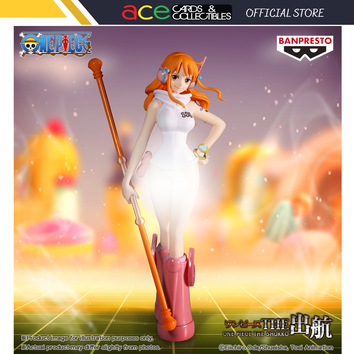 One Piece The Shukko "Nami" Ver.Egghead Figure-BANDAI-Ace Cards & Collectibles