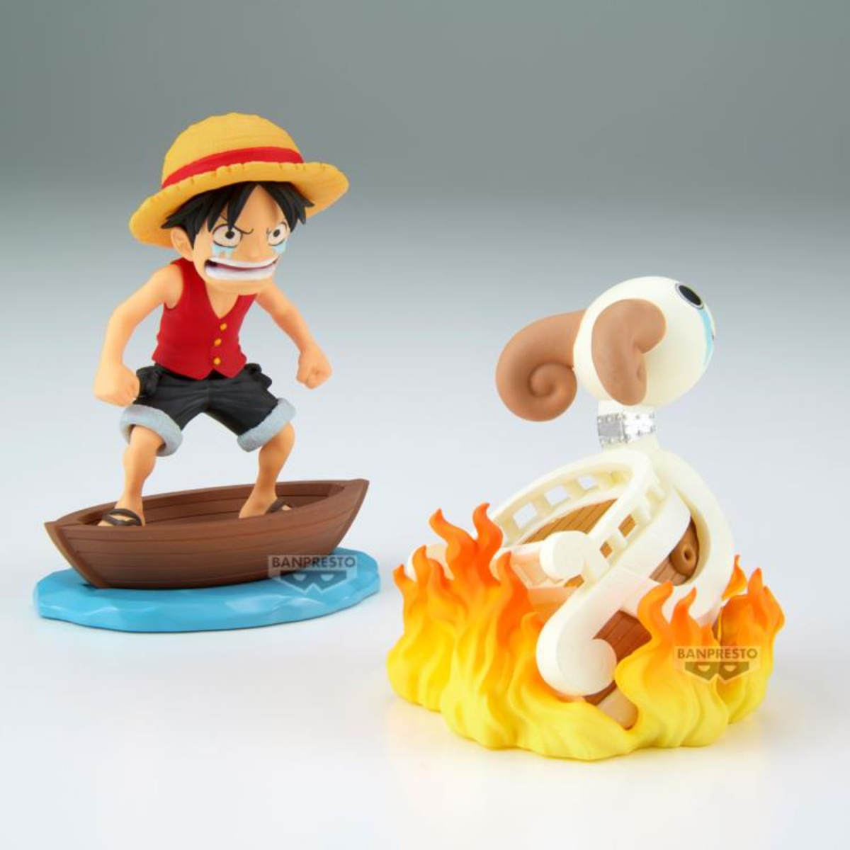 One Piece World Collectable Figure Log Stories "Monkey D. Luffy & Going Merry"-BANDAI-Ace Cards & Collectibles