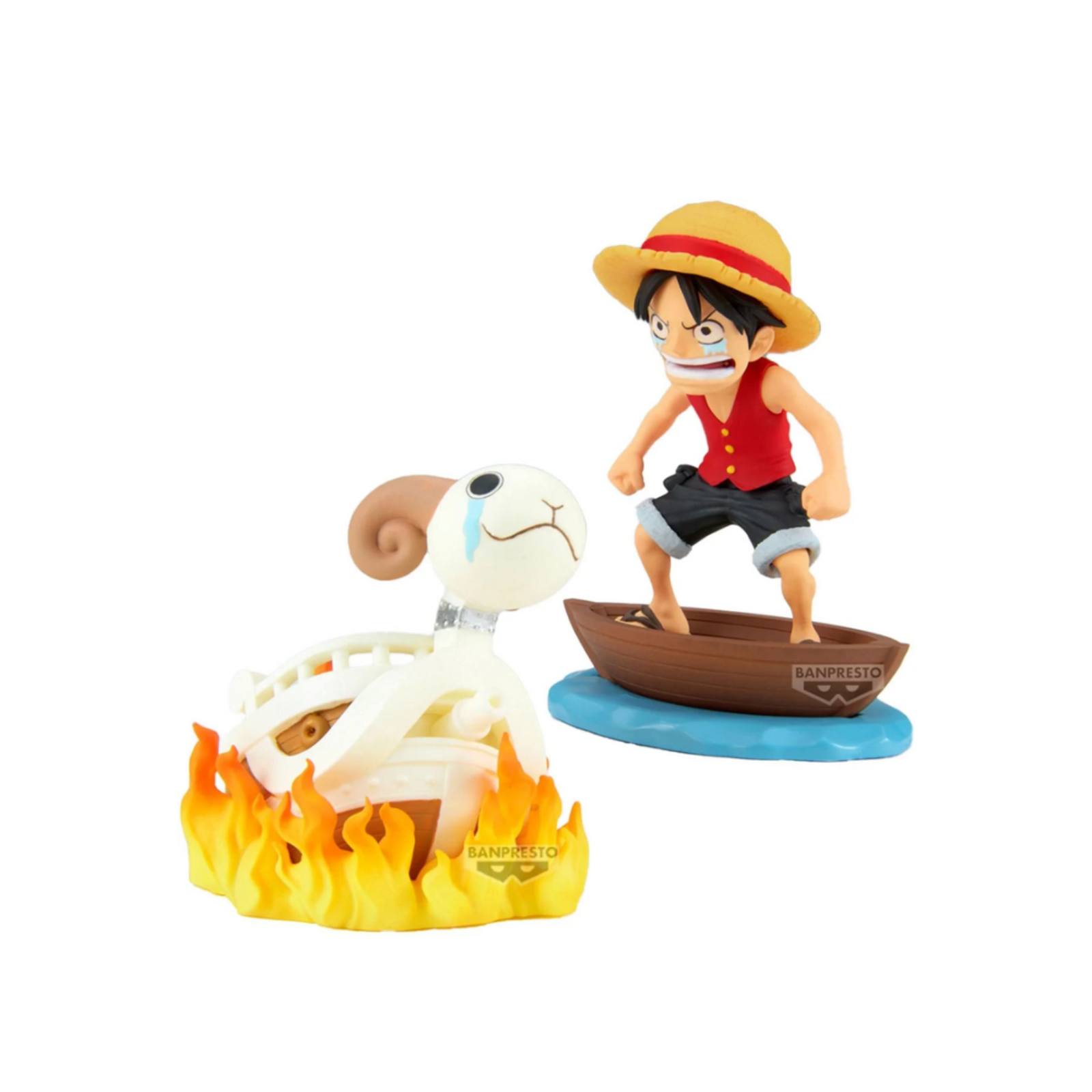 One Piece World Collectable Figure Log Stories "Monkey D. Luffy & Going Merry"-BANDAI-Ace Cards & Collectibles