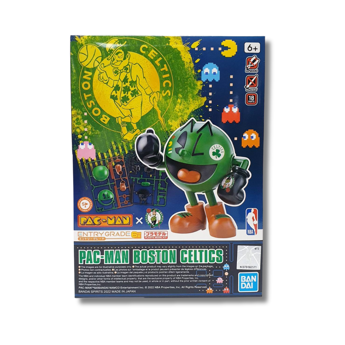 Pac-Man Entry Grade Plastic Model Kit (Multilple Colors)-Boston Celtics-BANDAI-Ace Cards & Collectibles