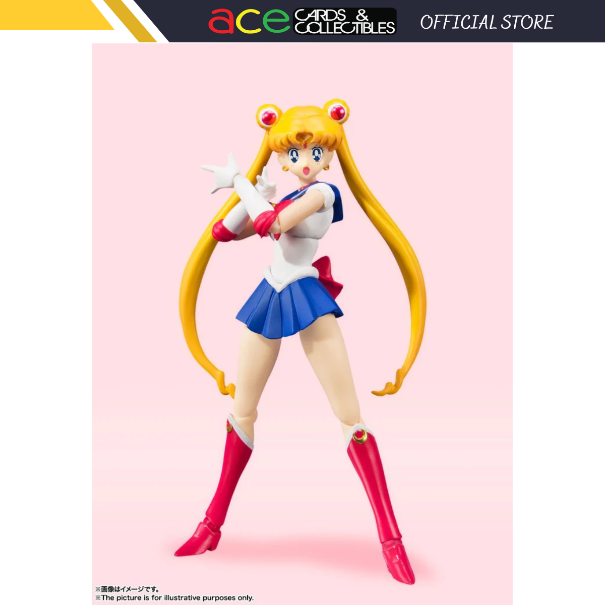 S.H.Figuarts Sailor Moon Ace (Animation Color Edittion)- [Reissue]-BANDAI-Ace Cards & Collectibles