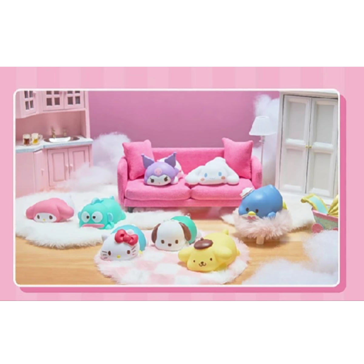 Sanrio Characters Mocchirikororin Friends Series Plastic Doll Blind Box-Single Box (Random)-BANDAI-Ace Cards & Collectibles