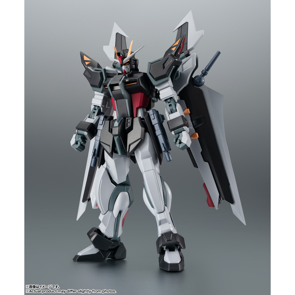 The Robot Spirits (SIDE MS) GAT-X105E + AQM/E-X09S Strike Noir Gundam ver. A.N.I.M.E.-BANDAI-Ace Cards &amp; Collectibles