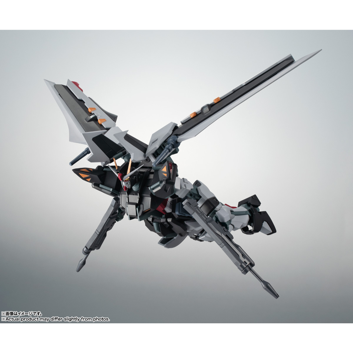 The Robot Spirits (SIDE MS) GAT-X105E + AQM/E-X09S Strike Noir Gundam ver. A.N.I.M.E.-BANDAI-Ace Cards &amp; Collectibles