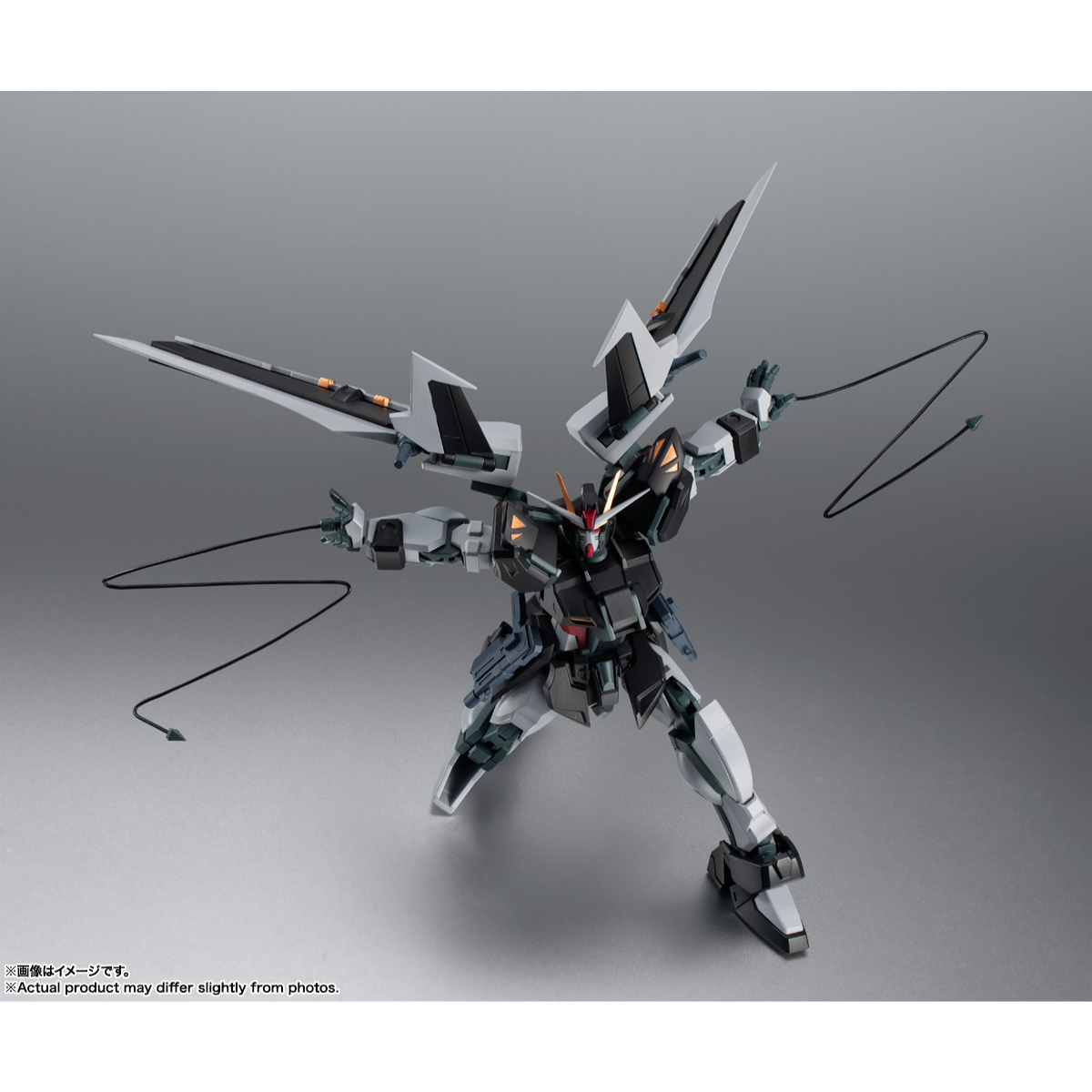 The Robot Spirits (SIDE MS) GAT-X105E + AQM/E-X09S Strike Noir Gundam ver. A.N.I.M.E.-BANDAI-Ace Cards &amp; Collectibles