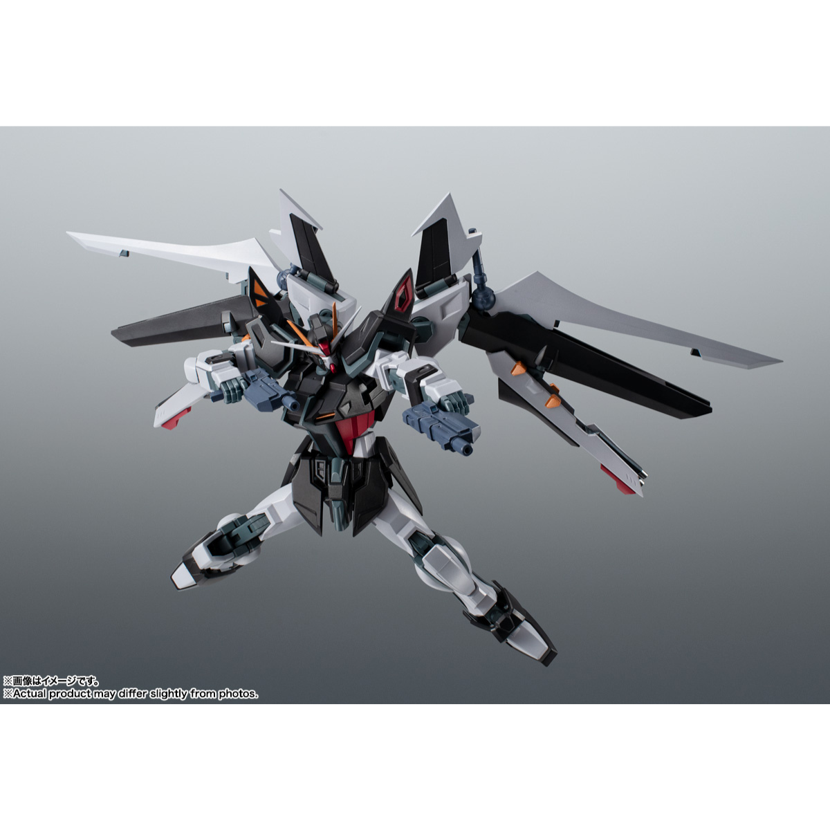 The Robot Spirits (SIDE MS) GAT-X105E + AQM/E-X09S Strike Noir Gundam ver. A.N.I.M.E.-BANDAI-Ace Cards &amp; Collectibles