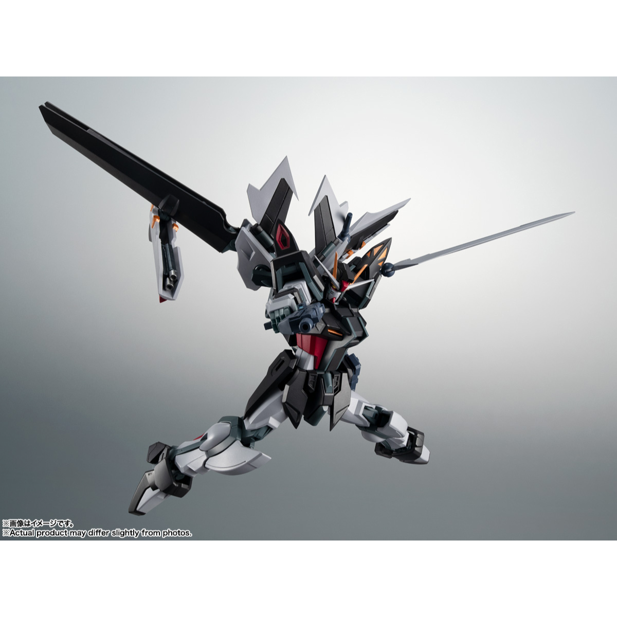 The Robot Spirits (SIDE MS) GAT-X105E + AQM/E-X09S Strike Noir Gundam ver. A.N.I.M.E.-BANDAI-Ace Cards &amp; Collectibles