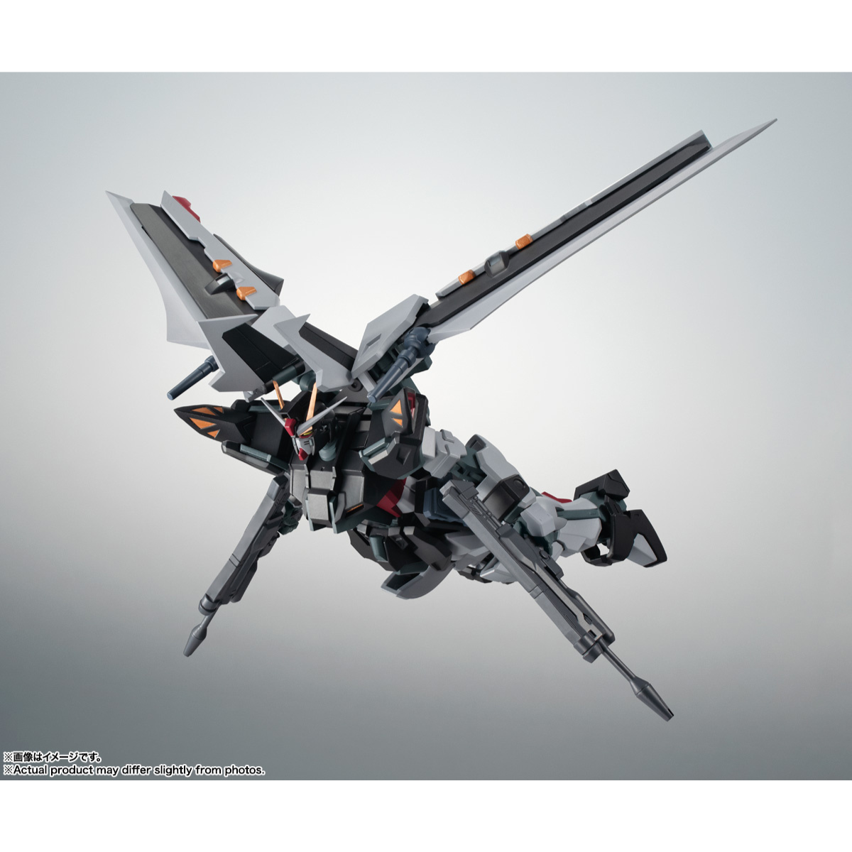 The Robot Spirits (SIDE MS) GAT-X105E + AQM/E-X09S Strike Noir Gundam ver. A.N.I.M.E.-BANDAI-Ace Cards & Collectibles