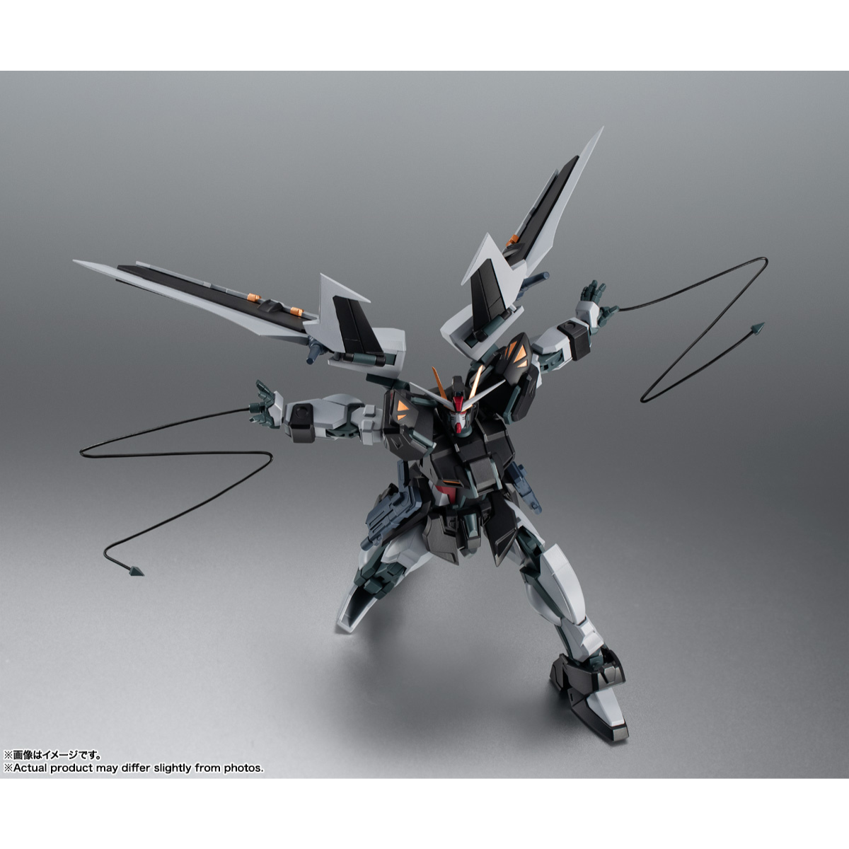 The Robot Spirits (SIDE MS) GAT-X105E + AQM/E-X09S Strike Noir Gundam ver. A.N.I.M.E.-BANDAI-Ace Cards & Collectibles