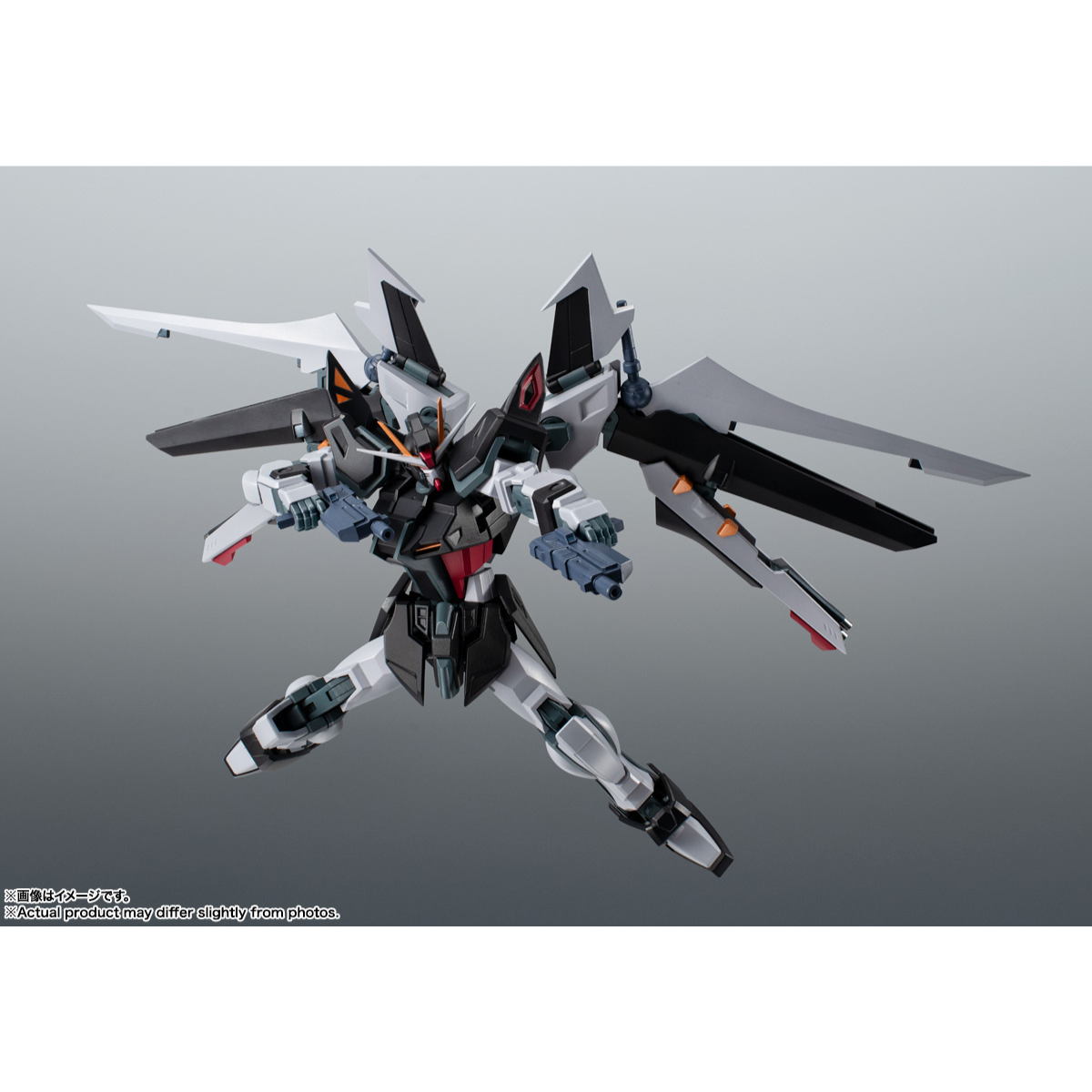 The Robot Spirits (SIDE MS) GAT-X105E + AQM/E-X09S Strike Noir Gundam ver. A.N.I.M.E.-BANDAI-Ace Cards & Collectibles
