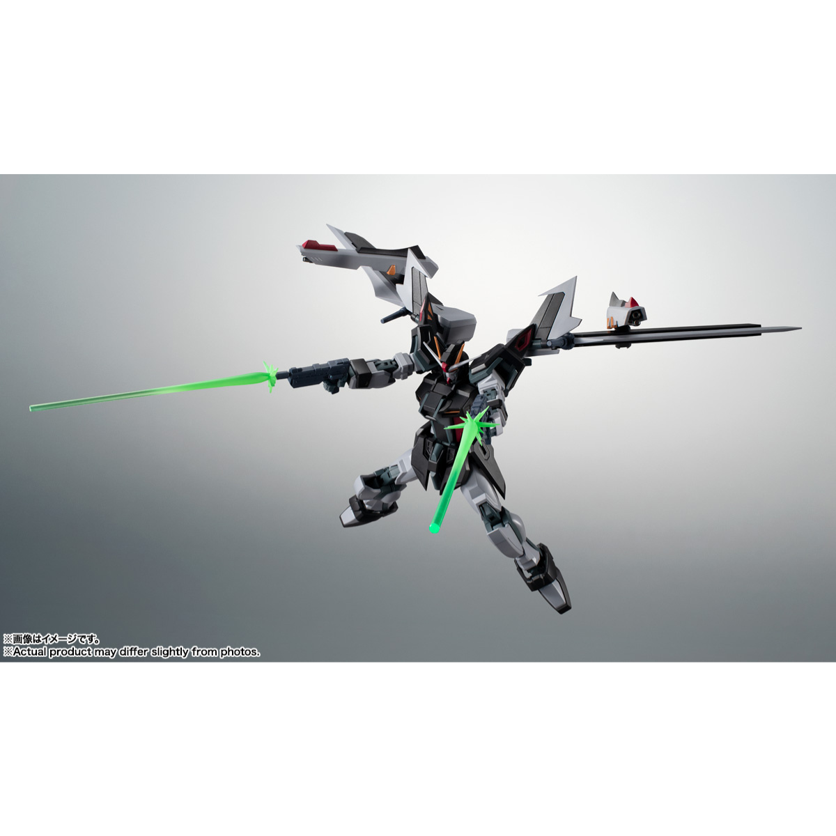 The Robot Spirits (SIDE MS) GAT-X105E + AQM/E-X09S Strike Noir Gundam ver. A.N.I.M.E.-BANDAI-Ace Cards & Collectibles