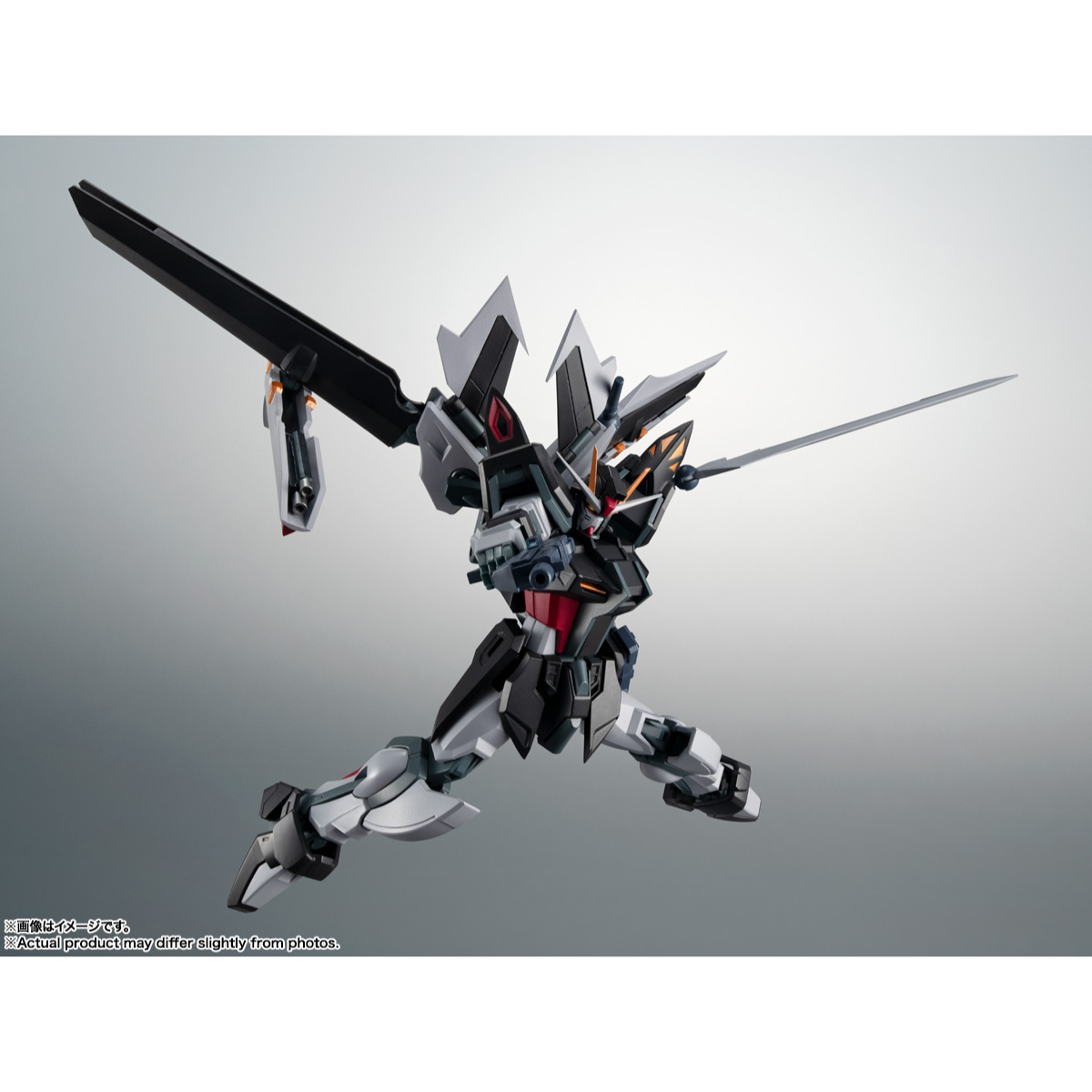 The Robot Spirits (SIDE MS) GAT-X105E + AQM/E-X09S Strike Noir Gundam ver. A.N.I.M.E.-BANDAI-Ace Cards & Collectibles