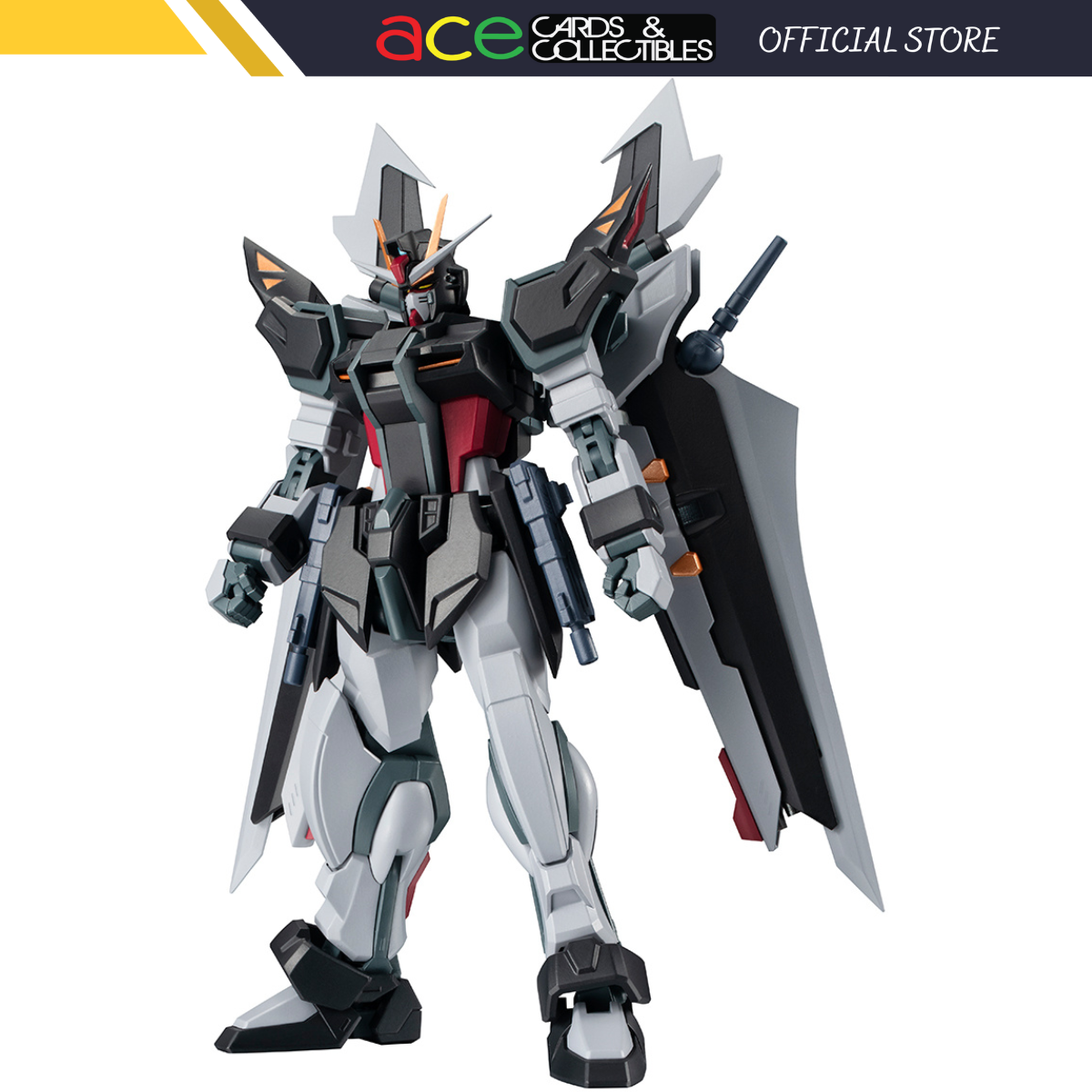 The Robot Spirits (SIDE MS) GAT-X105E + AQM/E-X09S Strike Noir Gundam ver. A.N.I.M.E.-BANDAI-Ace Cards &amp; Collectibles