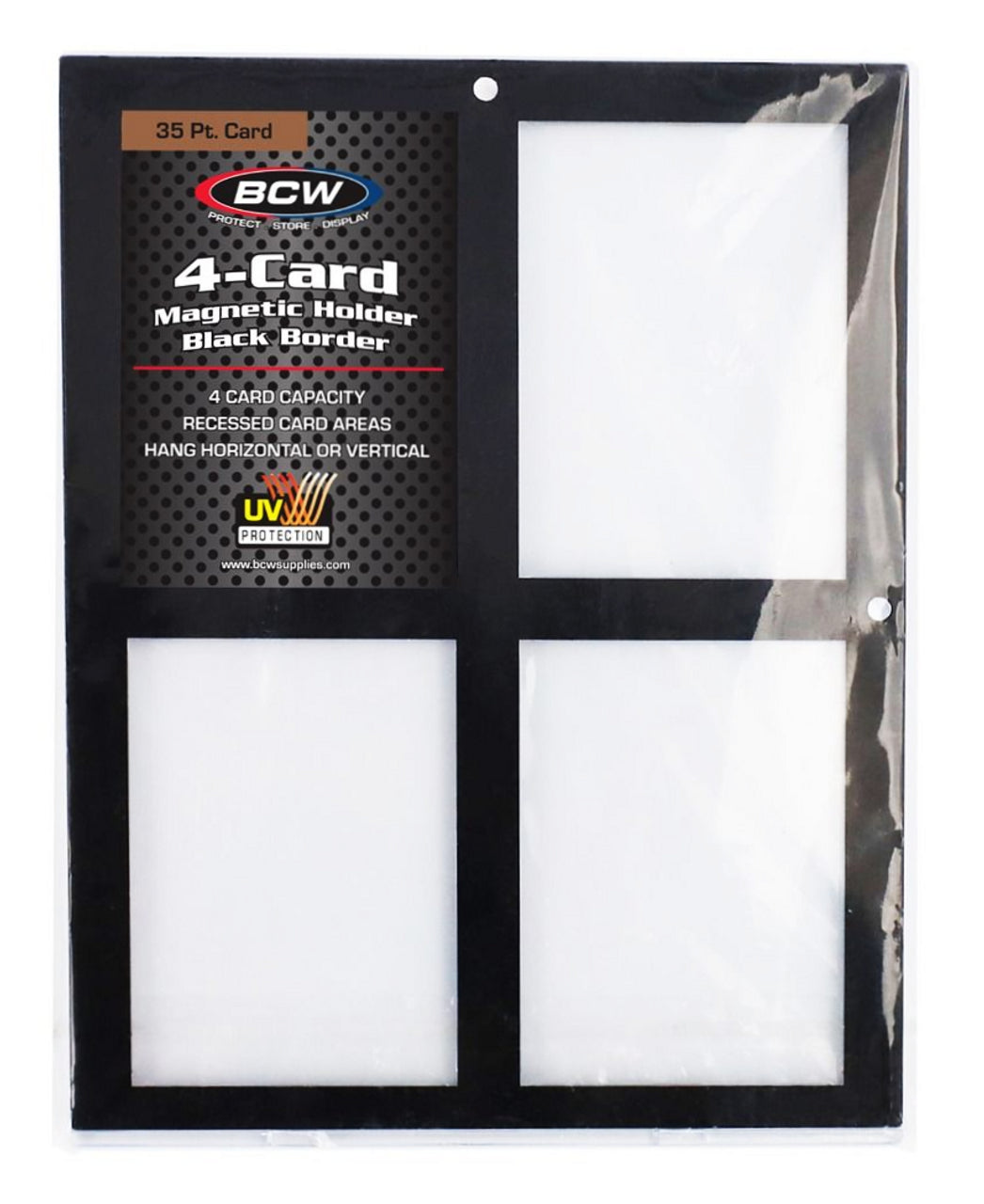 BCW (1/2/3/4 Cards) Magnetic With Black Border (Loose Pcs)-1 Card Magnetic-BCW Supplies-Ace Cards & Collectibles