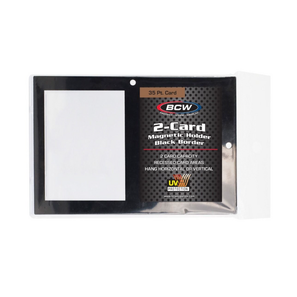 BCW 2-Card Magnetic With Black Border-Loose-BCW Supplies-Ace Cards & Collectibles