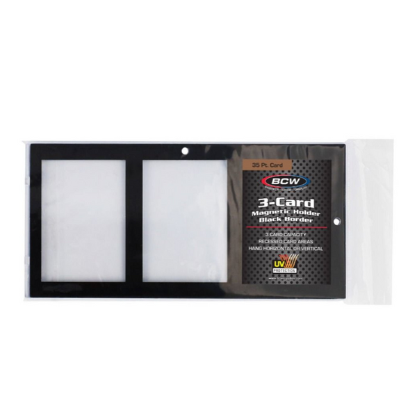 BCW 3-Card Magnetic With Black Border-Loose Pcs-BCW Supplies-Ace Cards & Collectibles