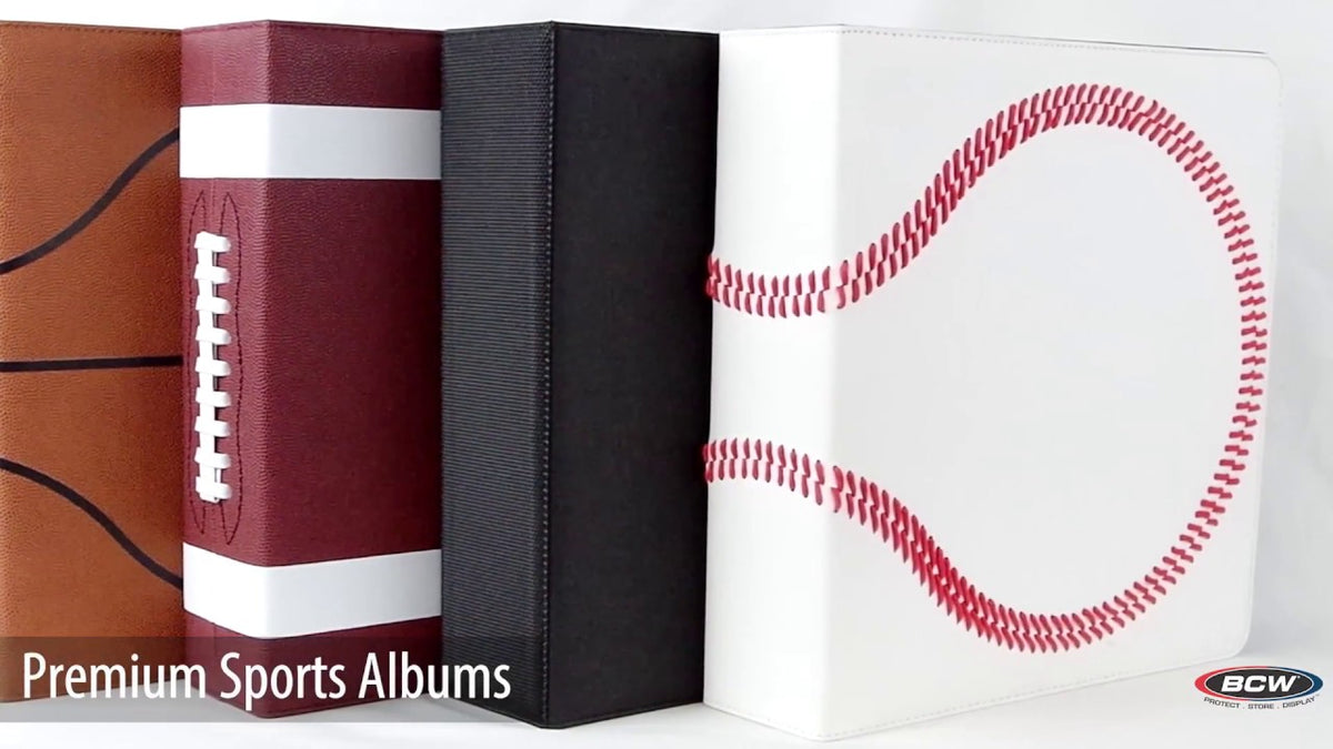BCW 3 in. Album - Baseball Collectors Album - Premium White-BCW Supplies-Ace Cards & Collectibles
