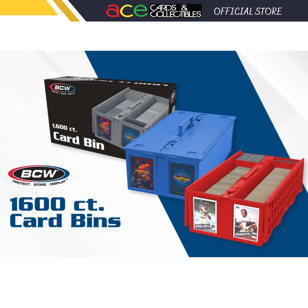 BCW Collectible Card Bin-1600-Grey-BCW Supplies-Ace Cards &amp; Collectibles