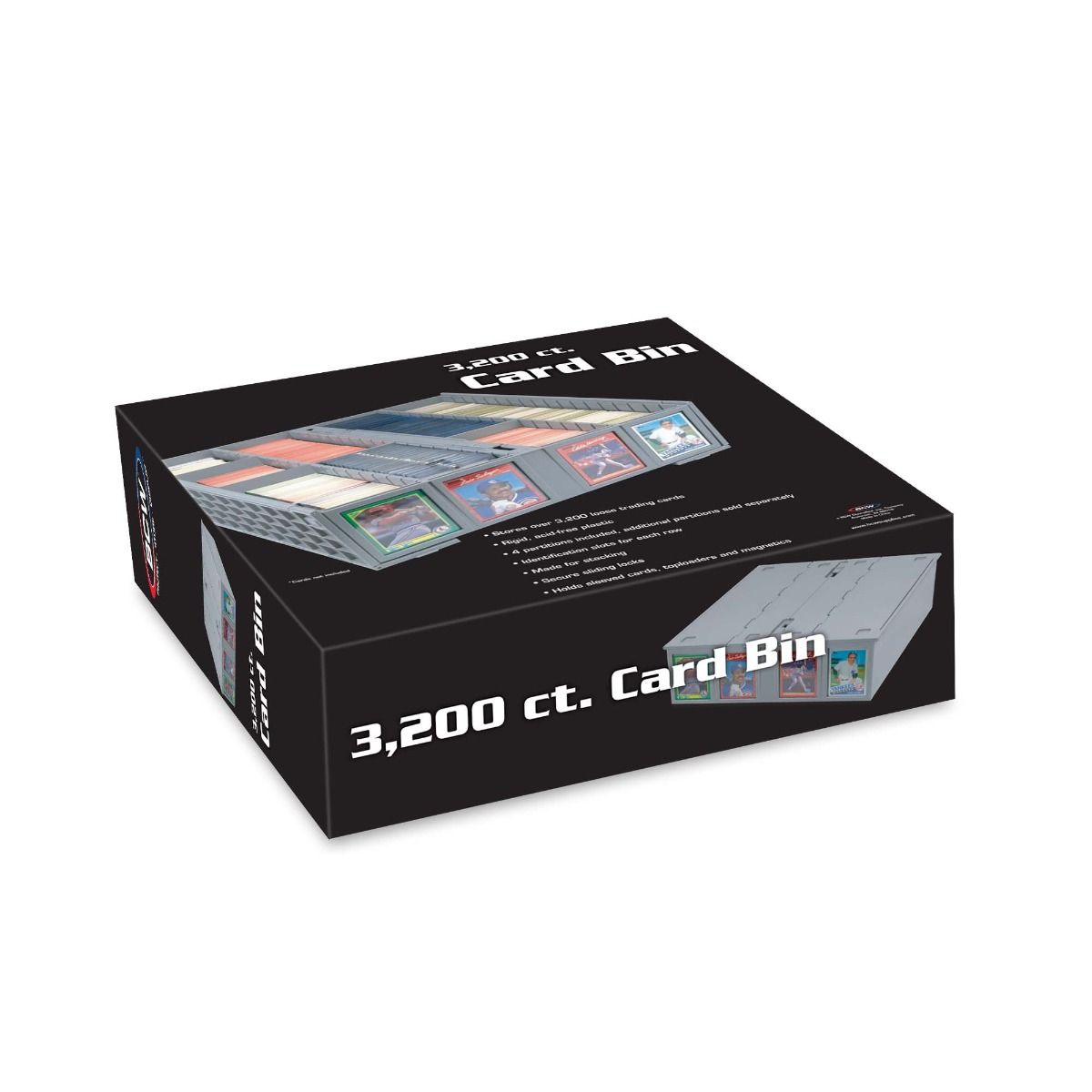 BCW Collectible Card Bin-3200-GRAY (4each/case)-BCW Supplies-Ace Cards & Collectibles