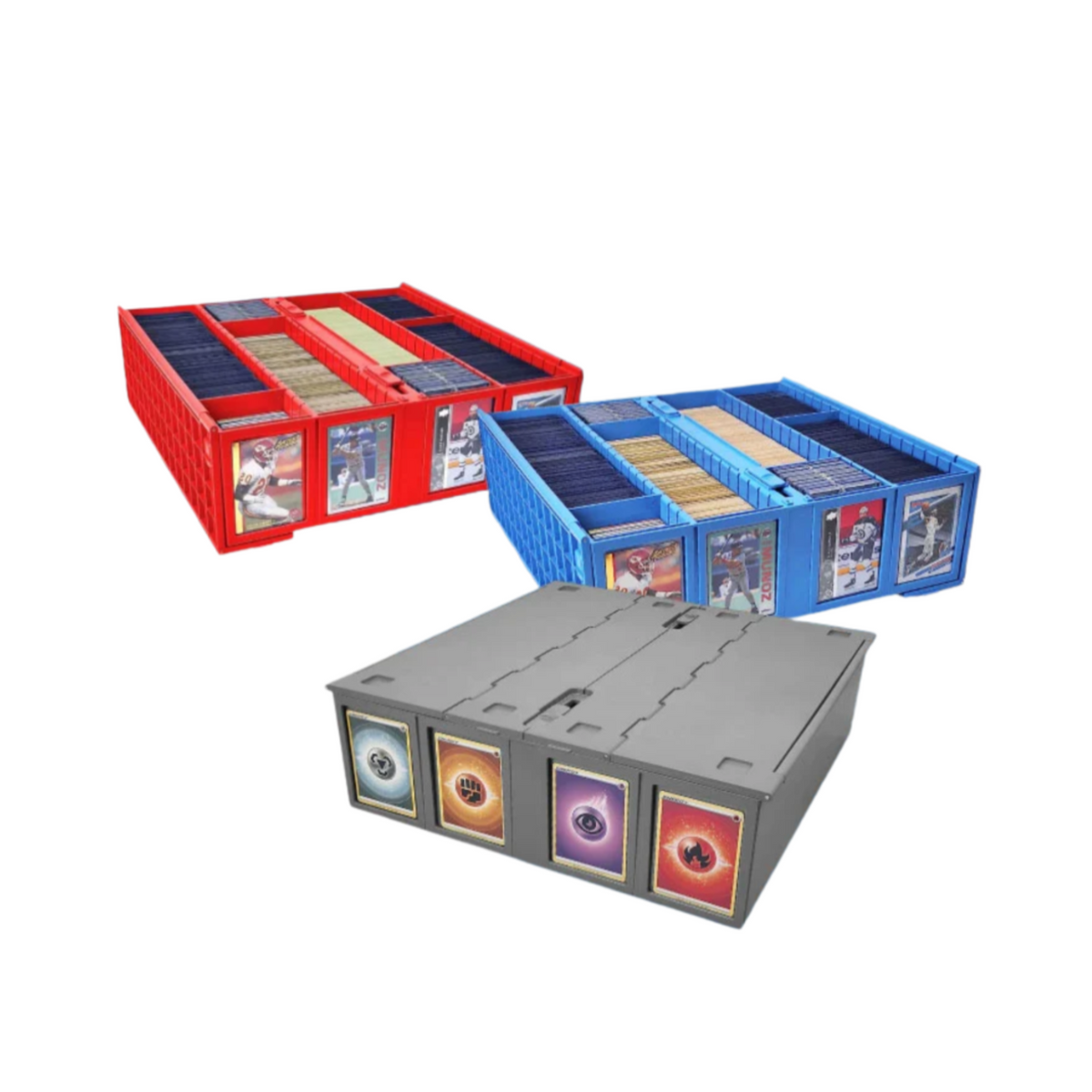 BCW Collectible Card Bin-3200-Grey-BCW Supplies-Ace Cards & Collectibles