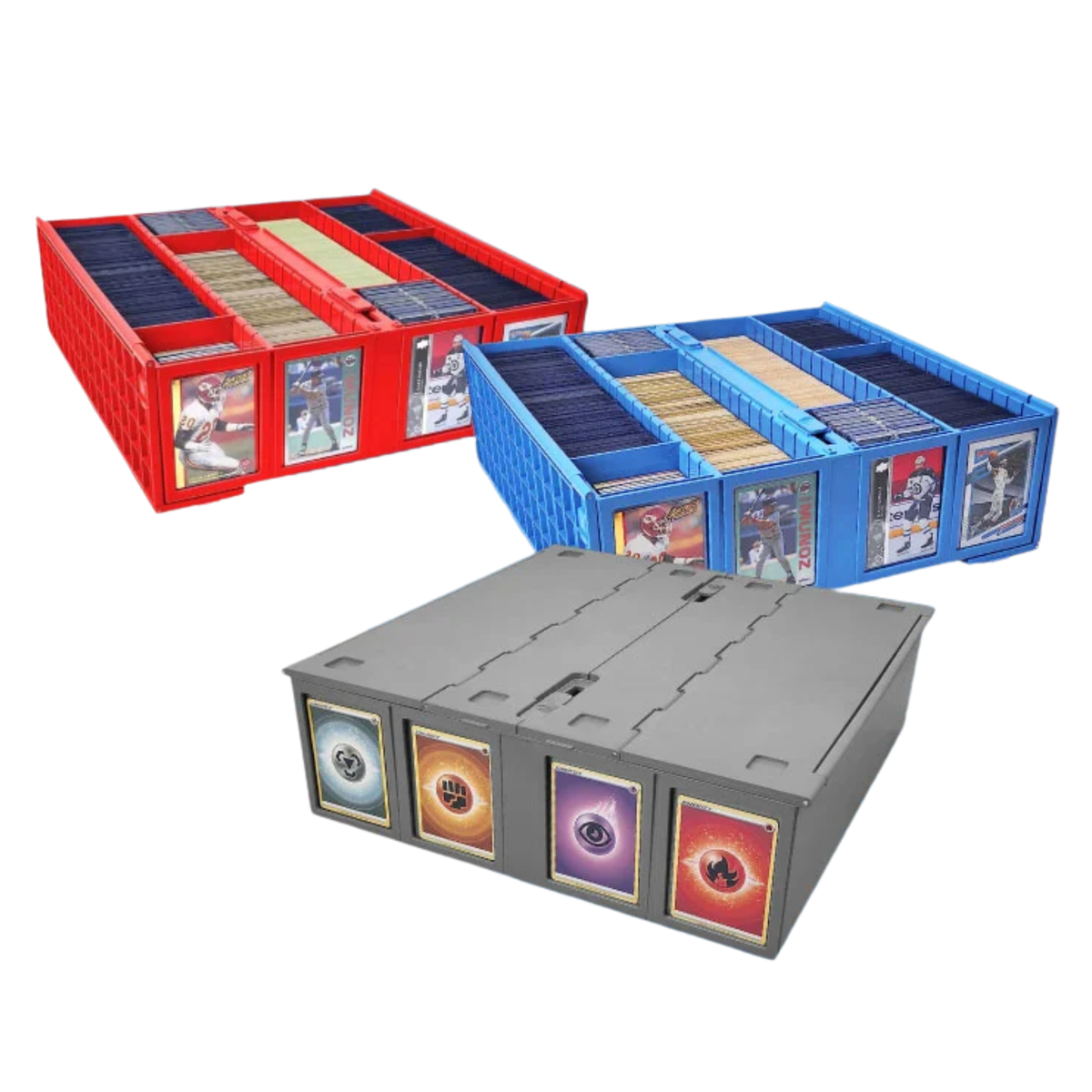 BCW Collectible Card Bin-3200-Grey-BCW Supplies-Ace Cards & Collectibles