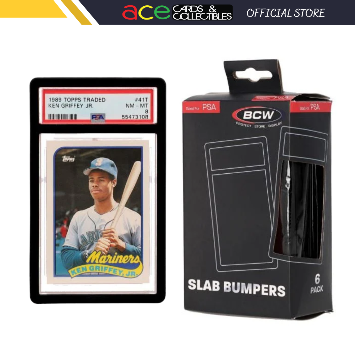 BCW Graded Slab Bumper -PSA Card- (Black)-Single Piece-BCW Supplies-Ace Cards & Collectibles