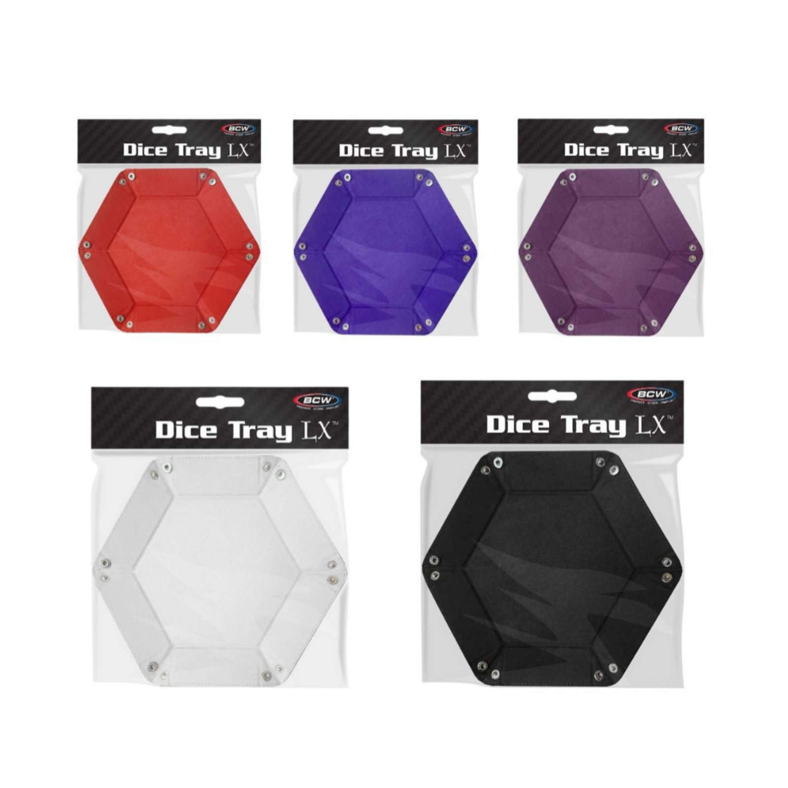 BCW Hexagon Dice Tray-Black-BCW Supplies-Ace Cards & Collectibles