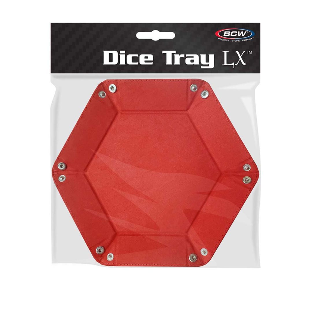 BCW Hexagon Dice Tray-Red-BCW Supplies-Ace Cards &amp; Collectibles