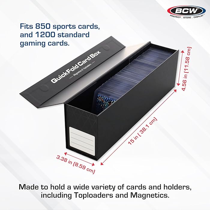 BCW Quick Fold Card Box (Fits Magnetics And Toploads)-BCW Supplies-Ace Cards &amp; Collectibles