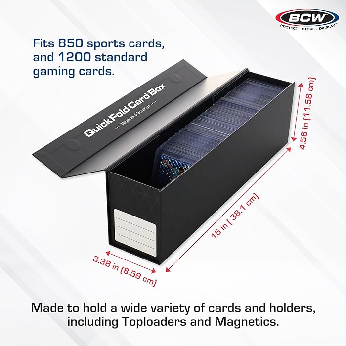 BCW Quick Fold Card Box (Fits Magnetics And Toploads)-BCW Supplies-Ace Cards & Collectibles