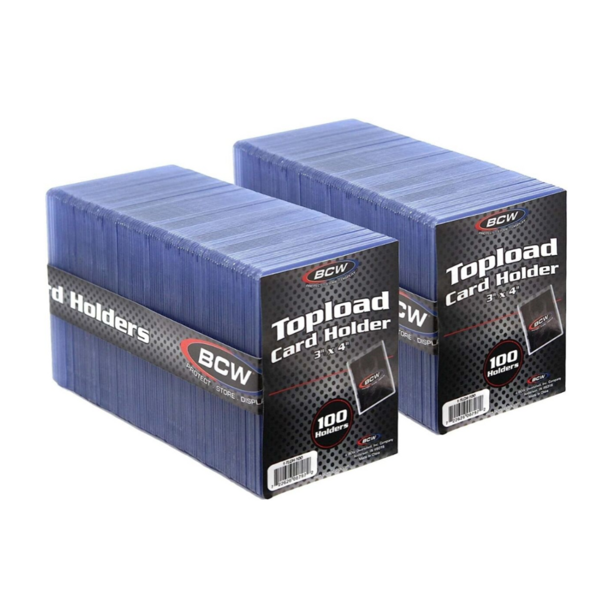 BCW Toploader Card Holder Standard 3" x 4" (Clear) (100pcs)-BCW Supplies-Ace Cards & Collectibles