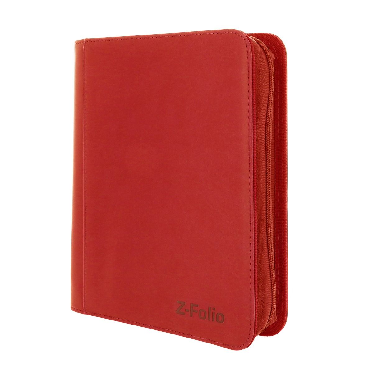 BCW Z Folio 4-Pocket LX - Toploader Album-Red-BCW Supplies-Ace Cards &amp; Collectibles