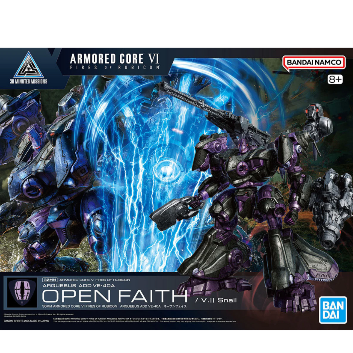 Armored Core VI 30MM F.O.R Arquebus Add VE-40A Open Faith-Bandai-Ace Cards & Collectibles