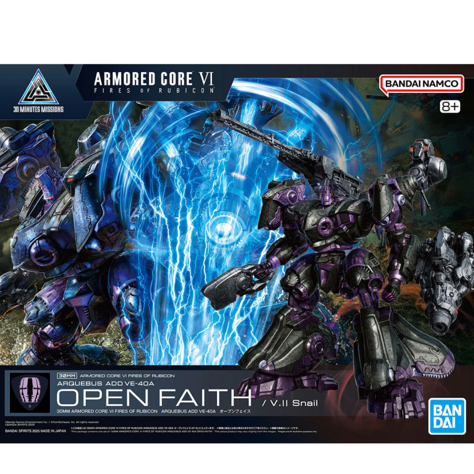 Armored Core VI 30MM F.O.R Arquebus Add VE-40A Open Faith-Bandai-Ace Cards & Collectibles