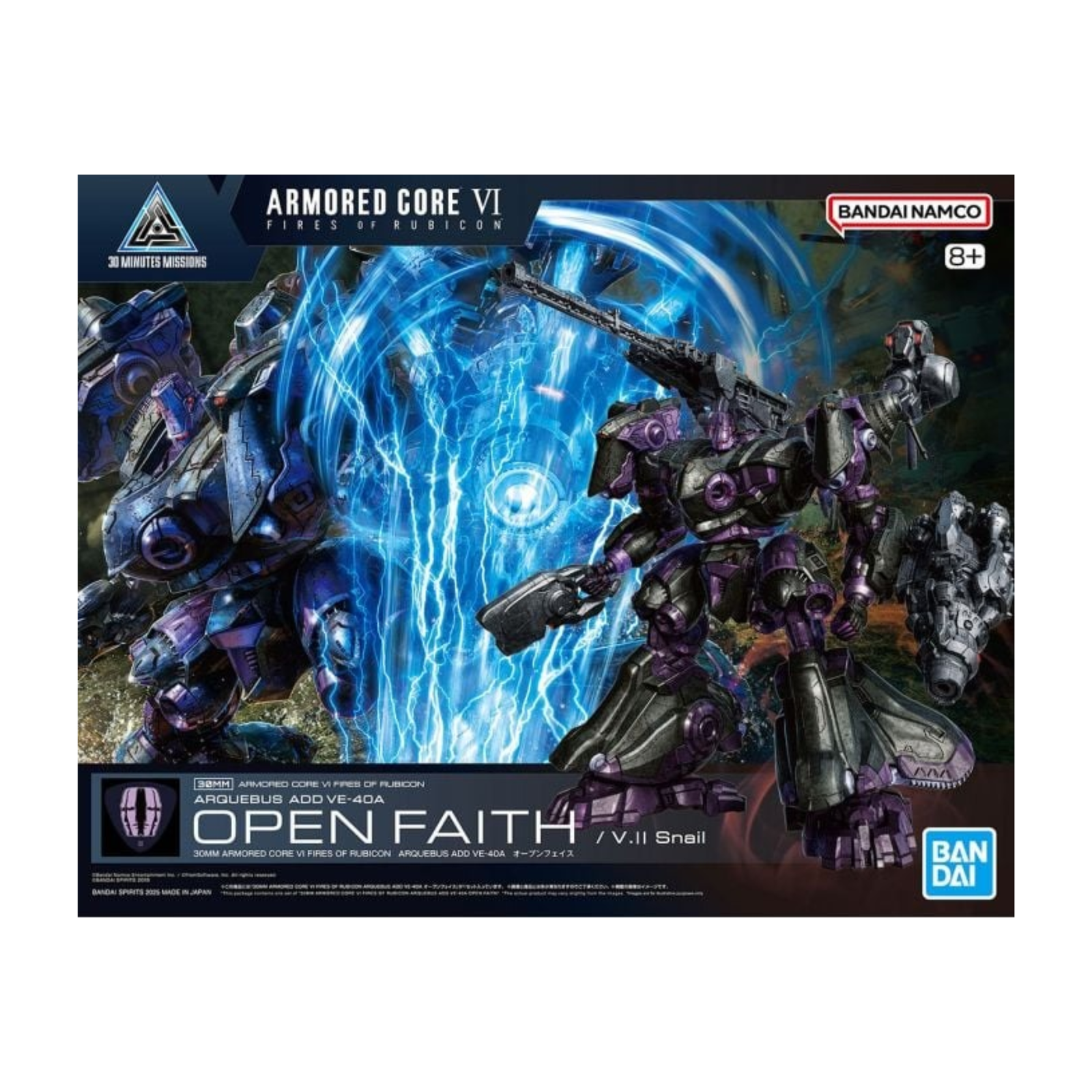 Armored Core VI 30MM F.O.R Arquebus Add VE-40A Open Faith-Bandai-Ace Cards & Collectibles