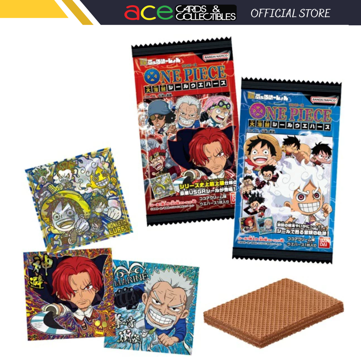 Bandai Candy Niformation One Piece Pirate Stickers Log.10-Single Pack (Random)-Bandai-Ace Cards & Collectibles