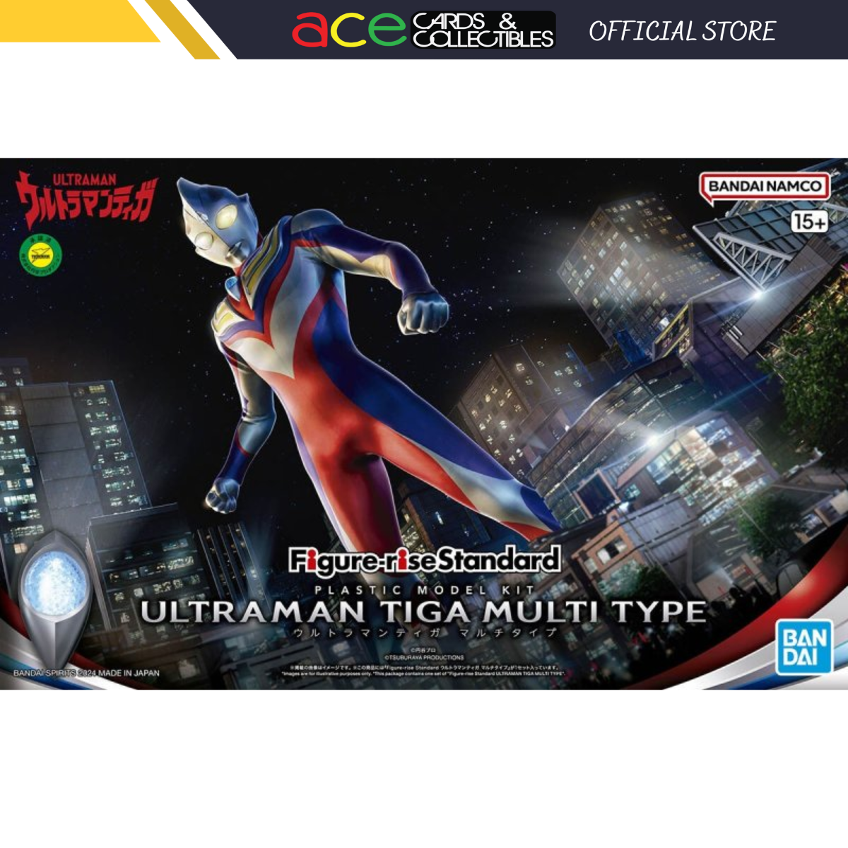 Bandai Figure-rise Standard Ultraman Tiga Multi Type-Bandai-Ace Cards & Collectibles