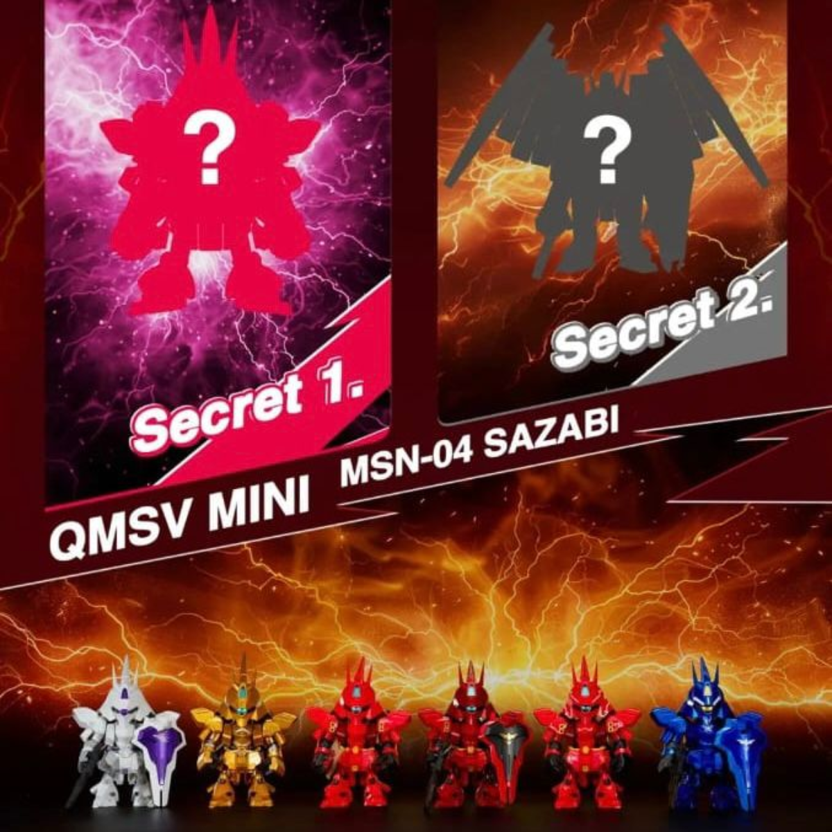 Bandai QMSV Mini - MSN-04 Sazabi Series Blind Box-Single Box (Random)-Bandai-Ace Cards &amp; Collectibles