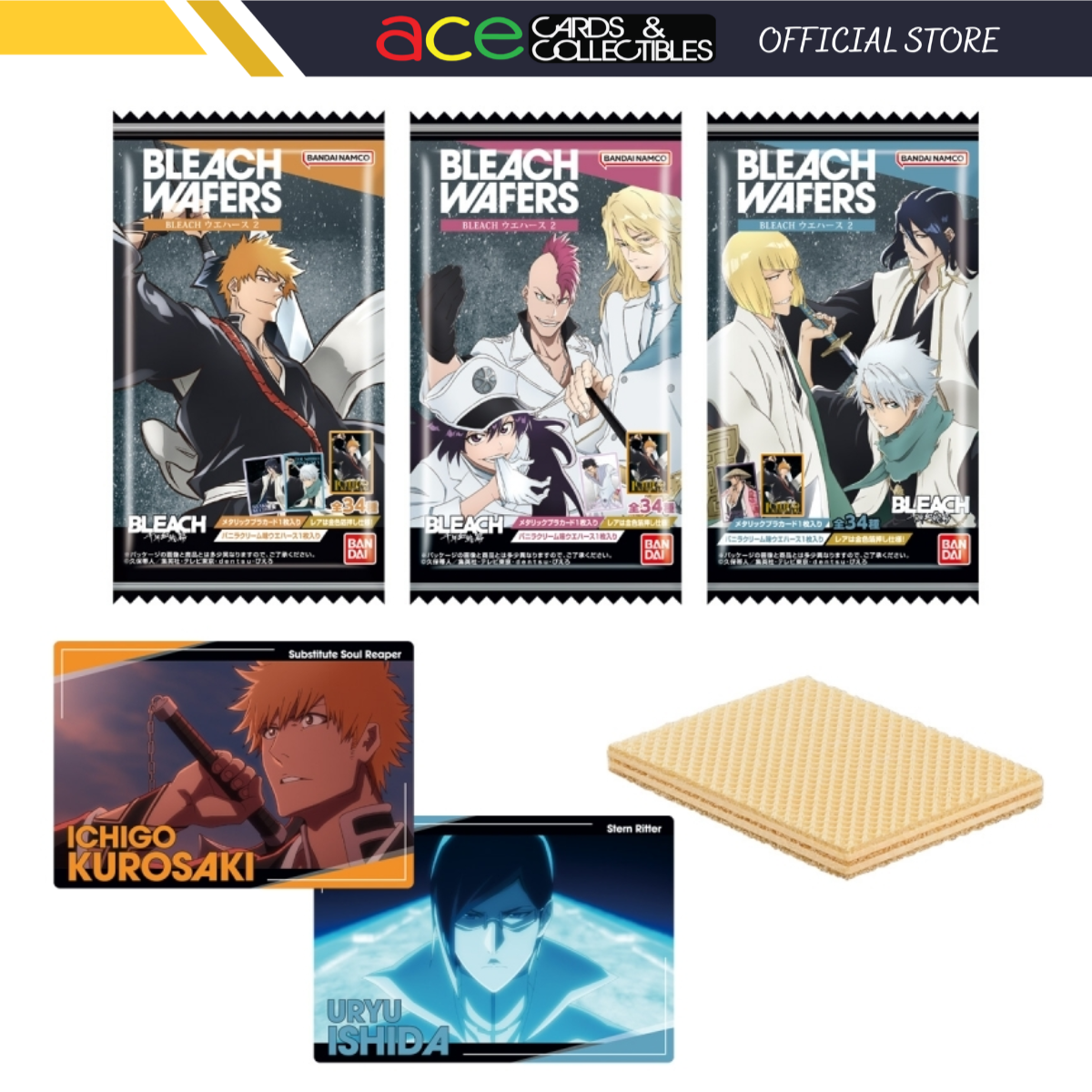 Bleach Metallic Card Collection Wafers 2-Single Pack (Random)-Bandai-Ace Cards & Collectibles