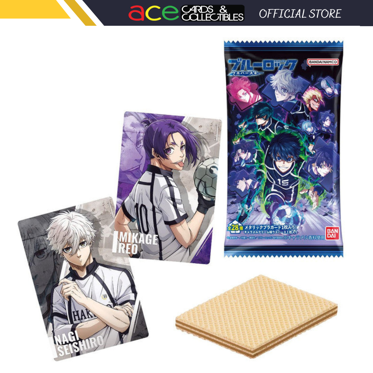 Blue Lock Wafer 4-Single Pack (Random)-Bandai-Ace Cards & Collectibles