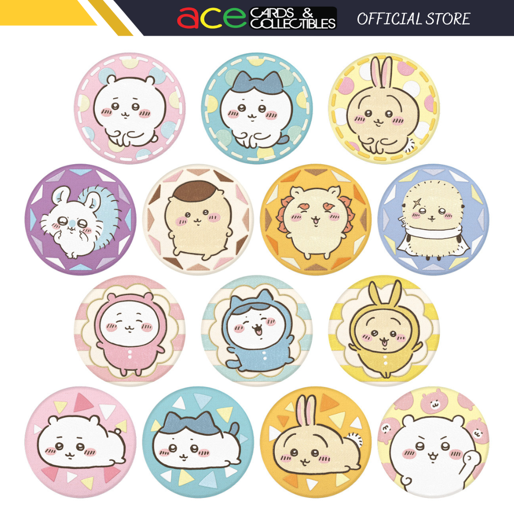 Chiikawa Embroidery Can Badge Biscuits-Single Pack (Random)-Bandai-Ace Cards & Collectibles